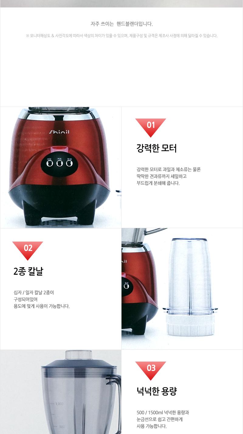 신일 믹서기 250W 레드 SMX-M1500KP/믹서기/신일믹서기/다용도믹서기/요리용믹서기/조리용믹서기/분쇄기/다