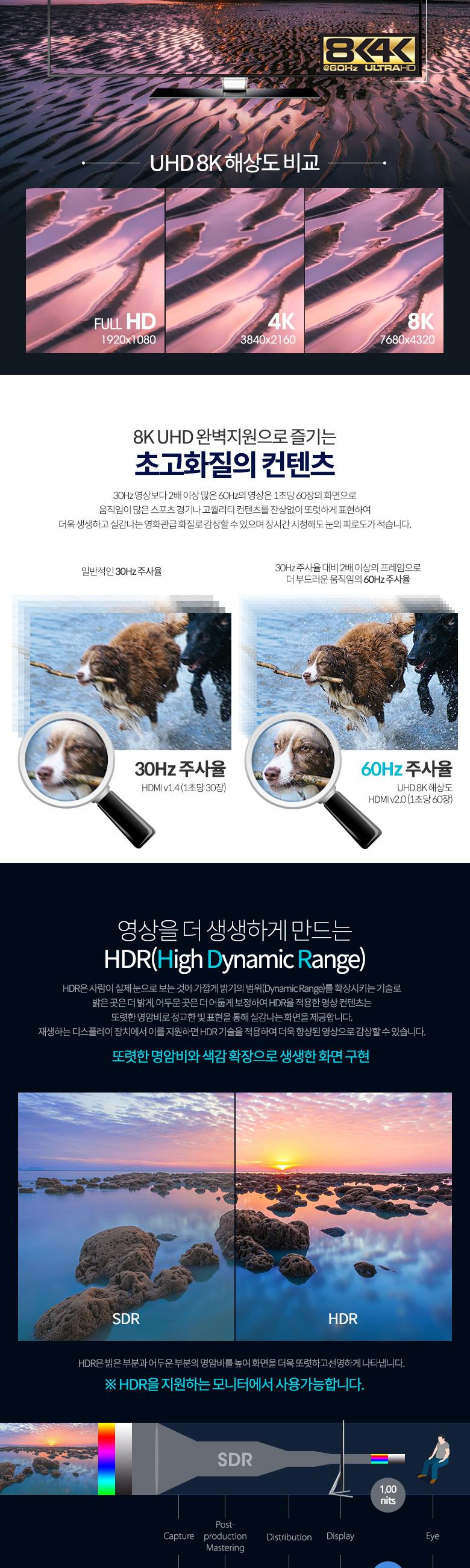 Coms 디스플레이포트 케이블 DP M M 1.4V 8K 60Hz 5M DisPlay Port/HDMI케이블/케이블/연결케이블/HDMI연장