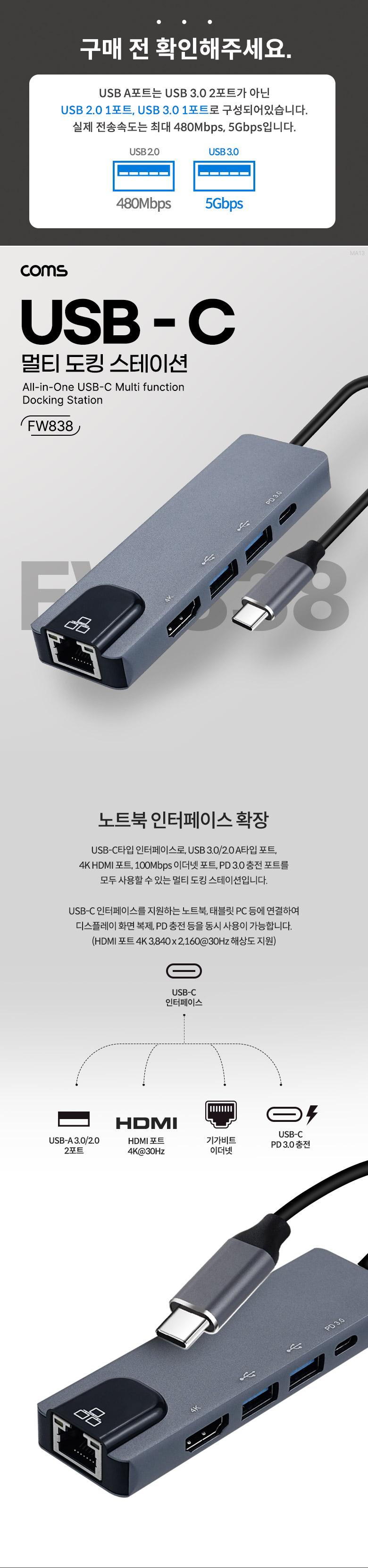 Coms USB CŸ Ƽ  ŷ̼ HDMI 4K 30Hz VGA USB 3.1(Type C) PD USB 3.0 RJ45 ̴  LAN CŸTOHDMI CŸ ŷ̼ CŸԵŷ CŸԵŷ̼ 굵ŷ̼ Ʈ굵ŷ CŸƮ CŸŷ CŸŷ̼