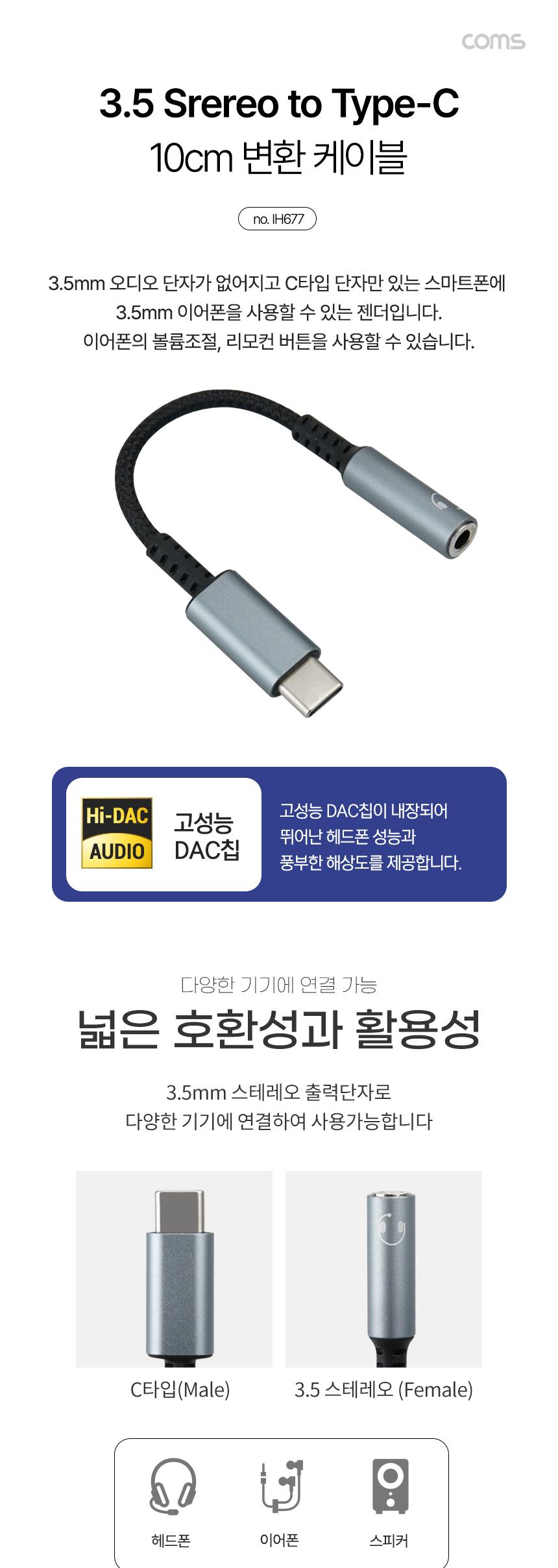 이어폰케이블/헤드폰젠더/스피커젠더/스테레오출력/변환젠더/변환케이블/이어폰젠더/오디오케이블/오디오용