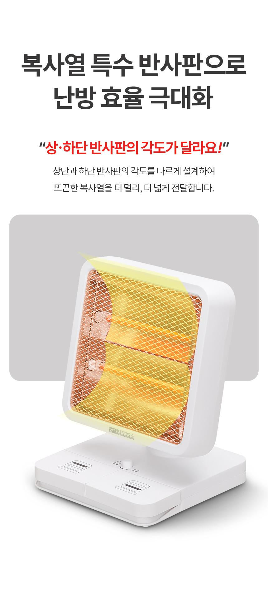 Coms EGH-QH300 일렉트로지 히터 미니 석영관 White/미니석영관히터/미니히터/발터치히터/미니발터치히터/