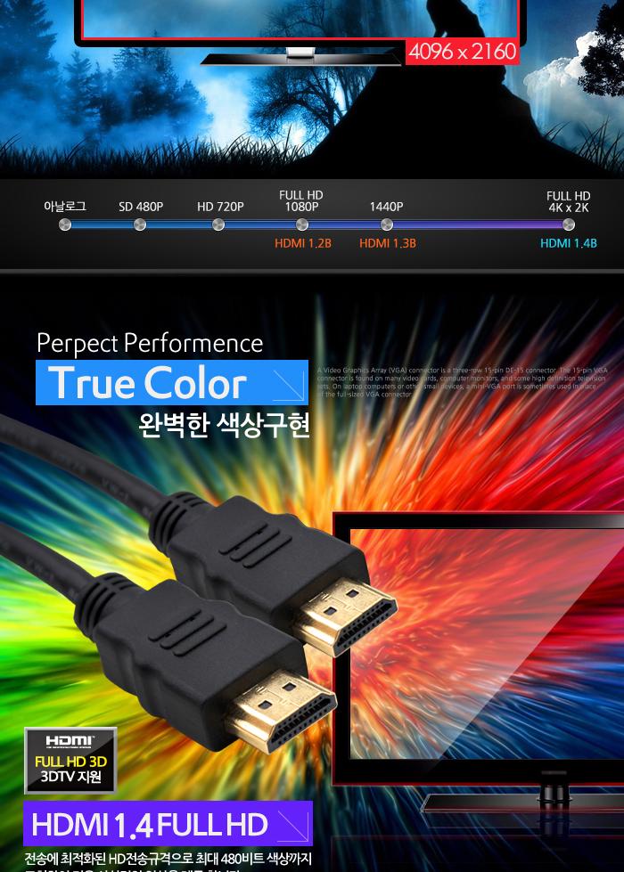 Coms HDMI 케이블(V1.4) 3M 이더넷용 - 고급포장 24K 금도금 4K2K/HDMI/HDMI케이블/PCHDMI케이블/컴퓨터HDM