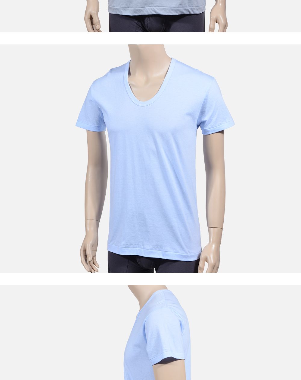 (95 블랙) (트라이)(칼라T셔츠)착용감 좋은 순면 베이직 컬러 남성 반팔런닝/여름런닝/반팔런닝/남자런닝/