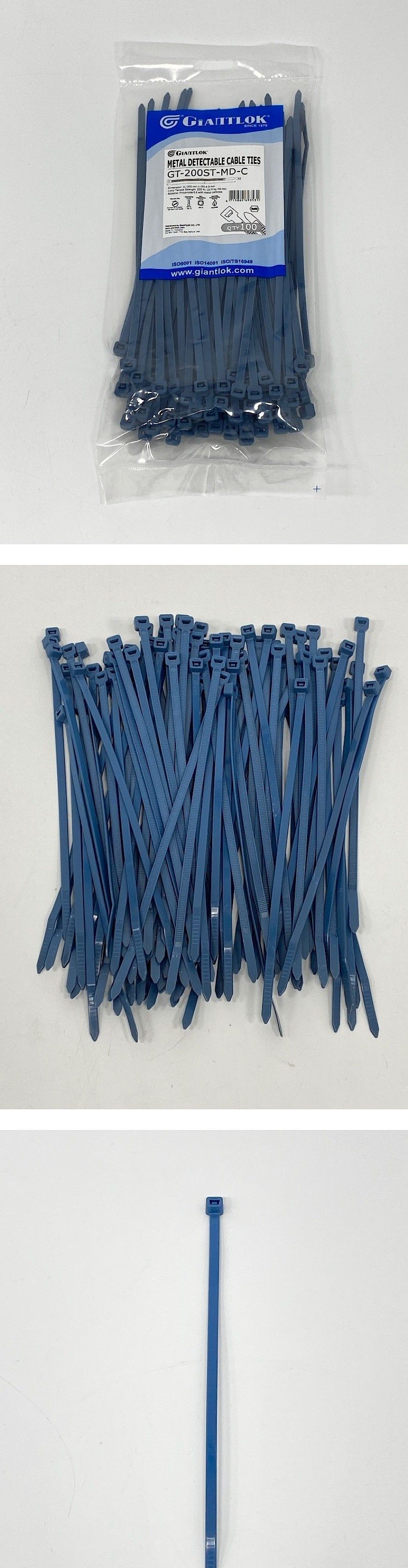 금속검출 케이블 타이_1PK(100EA)/다용도케이블타이/선정리/전선정리/사무용케이블타이/가정용케이블타이/