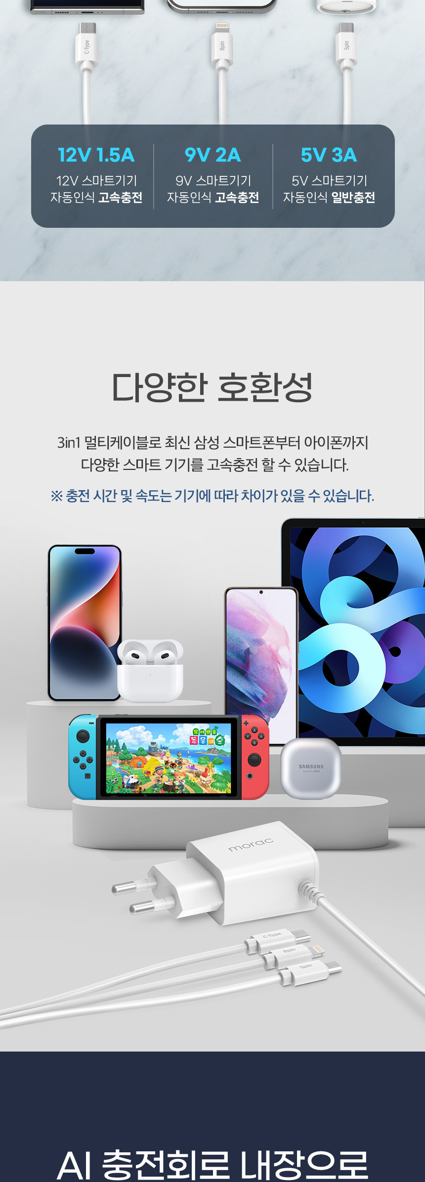 충전선/휴대폰충전기/고속충전기/고속충전케이블/C형충전선/C타입충전선