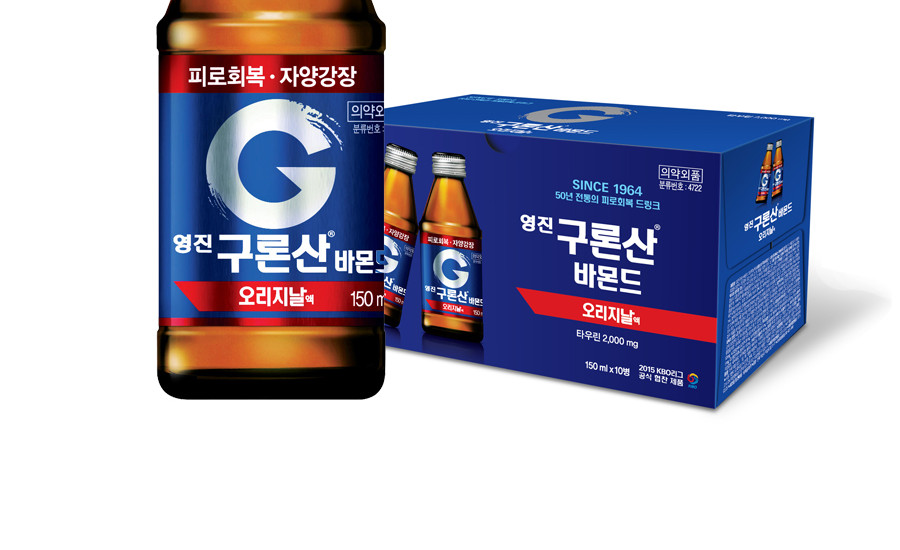 해태 영진 구론산 오리지널 150mlx10병/병음료/자양강장/자양강장음료/자양강장병음료/병문안음료/선물용음