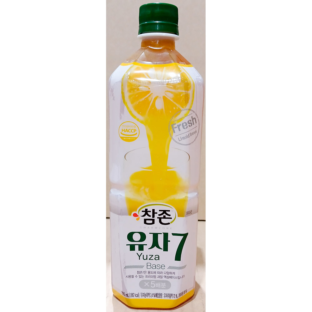유자원액(참존 835ml) X12/유자음료/유자주스/음료베이스/주스베이스/과일음료베이스/과일주스베이스/유자