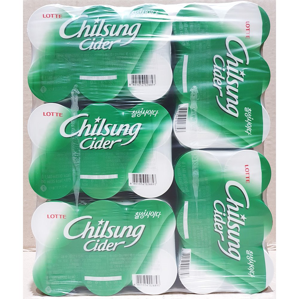 칠성사이다(롯데 190ml x30)/후식음료/디저트음료/치킨음료/피자음료/사이다/캔사이다/사이다캔/캔음료/캔
