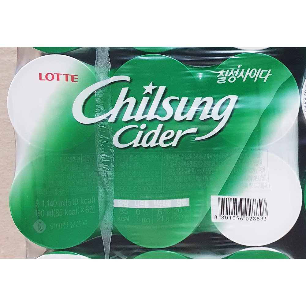 칠성사이다(롯데 190ml x30)/후식음료/디저트음료/치킨음료/피자음료/사이다/캔사이다/사이다캔/캔음료/캔