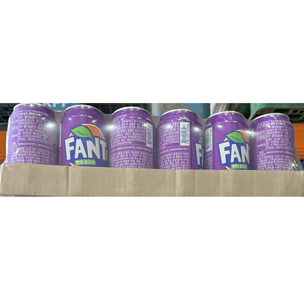 환타(코카콜라 캔 355ml 포도 24개)/음료/음료수/탄산음료/캔음료/음료캔/탄산음료캔/포도맛/캔/캔포도/포