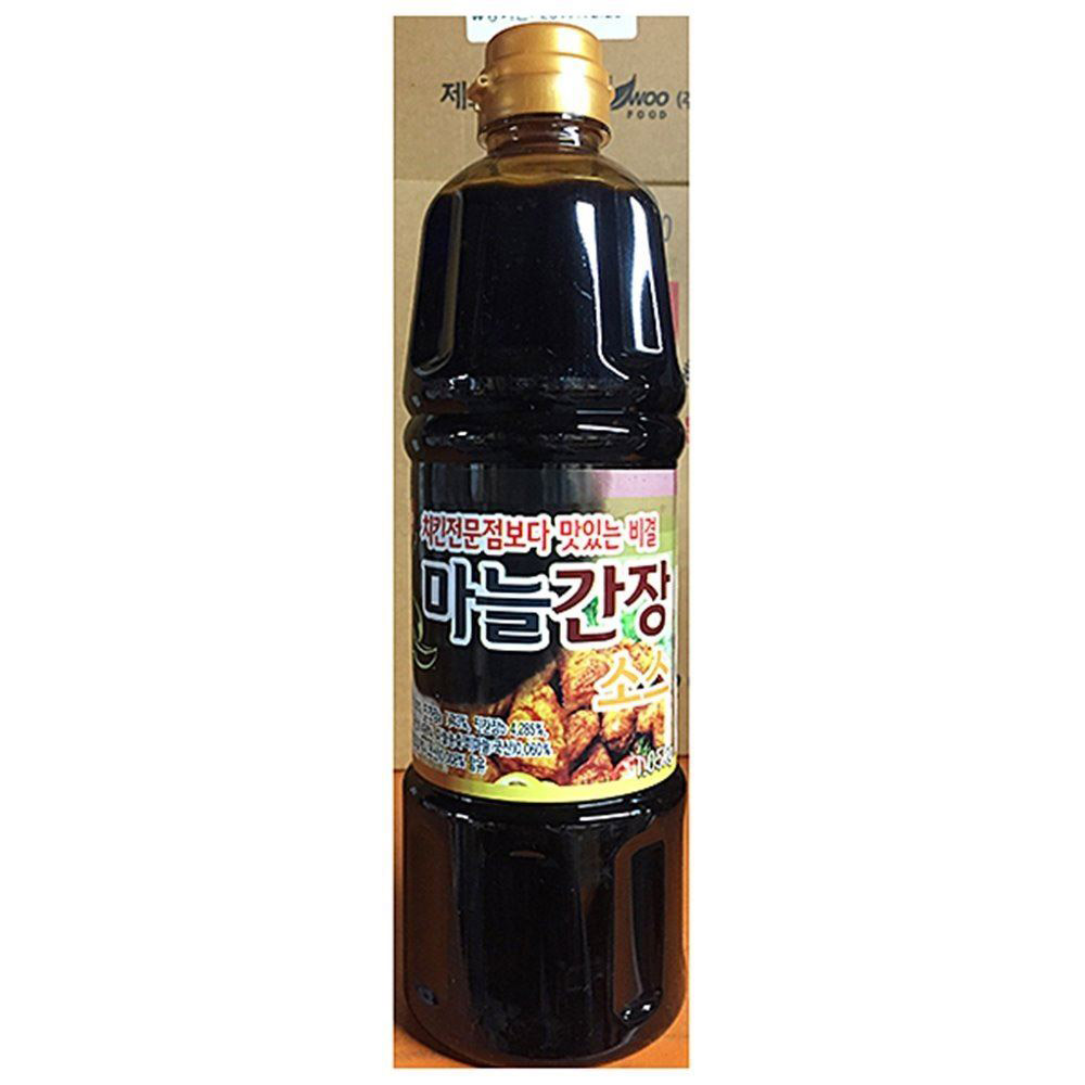 첫맛 마늘 치킨 간장소스 1k/간장/마늘간장/양념간장/액상소스/간장소스/마늘간장소스/양념간장소스/맛있는