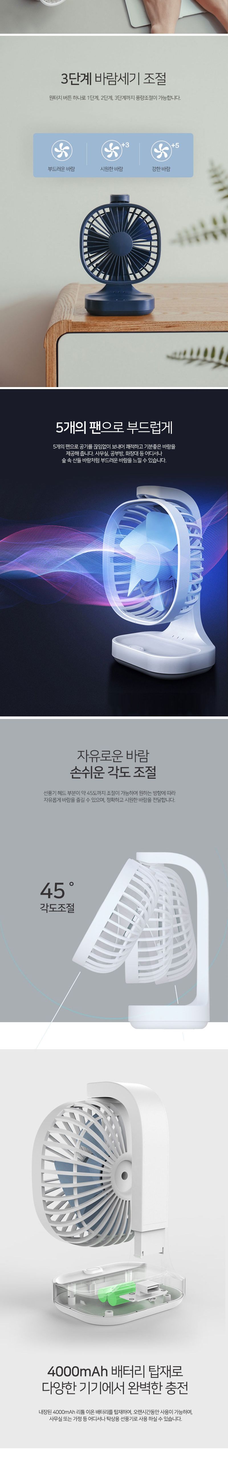 COUNTER TOP 충전식 탁상용 선풍기/선풍기/탁상용선풍기/탁상선풍기/책상선풍기/디자인선풍기/시원한선풍기