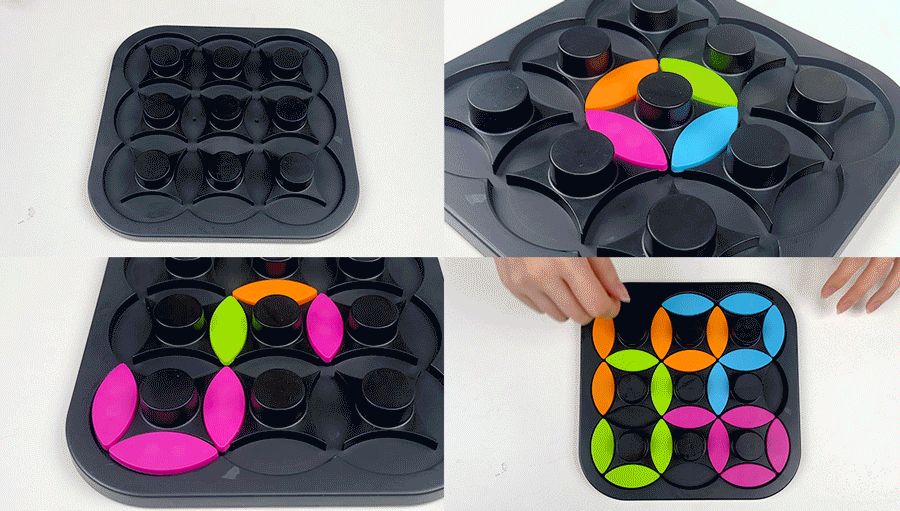 캐스B 보드게임 회전조각맞추기 2586/키즈일인보드게임/조각맞추기게임/어린이조각맞추기/회전조각퍼즐/셀