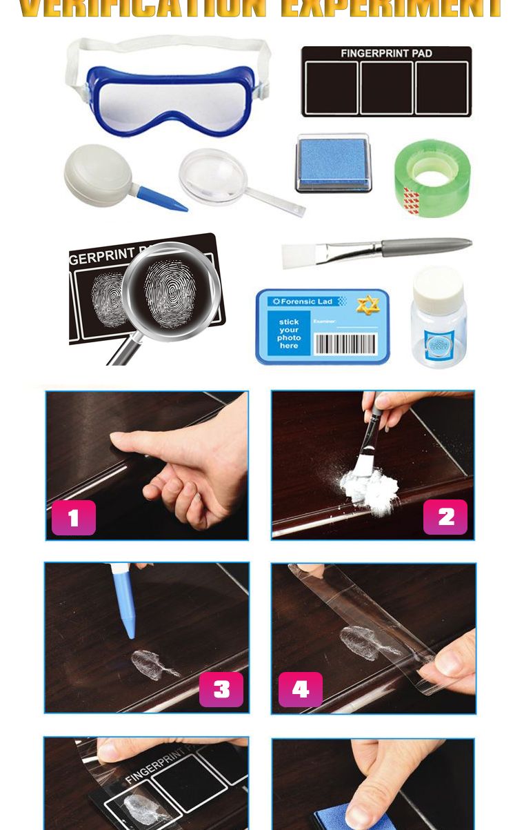 CSL CSI 지문 채취 실험 키트/과학실험/과학완구/실험완구/학습교구/교육용교구/초등과학/초등실험/지문채