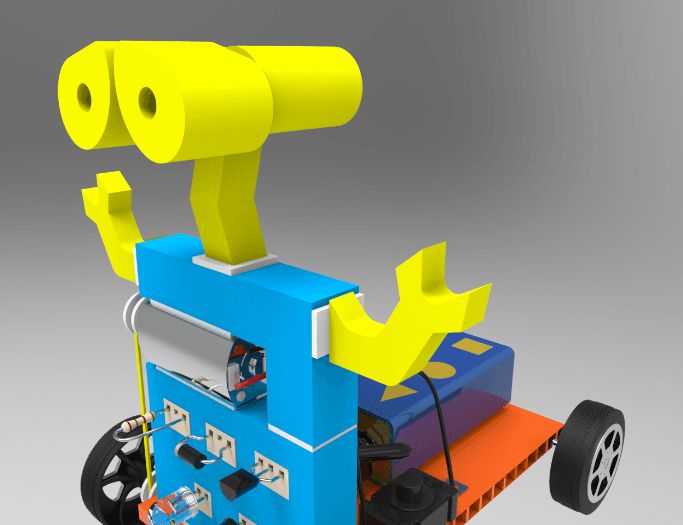 뉴 광센서 따라오는 탐사로봇/로봇/탐사로봇/과학교구/감지센서로봇/가정용로봇만들기/가정용탐사로봇만들