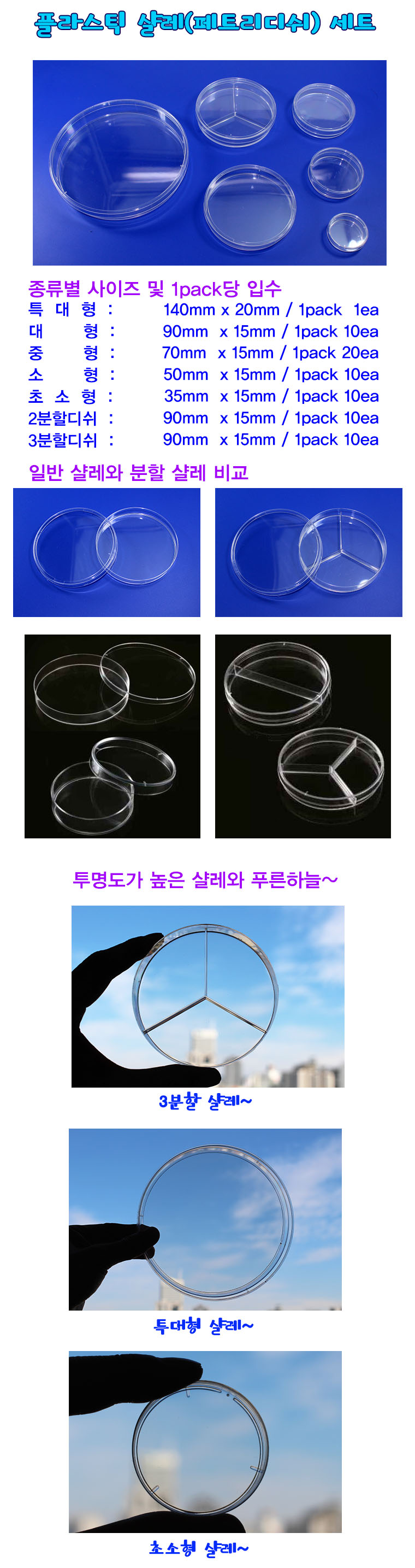 샬레(페트리디쉬)-7종 개별판매/과학실험/과학교구/과학실험교구/과학실험재료/실험도구/과학실험도구/샬레