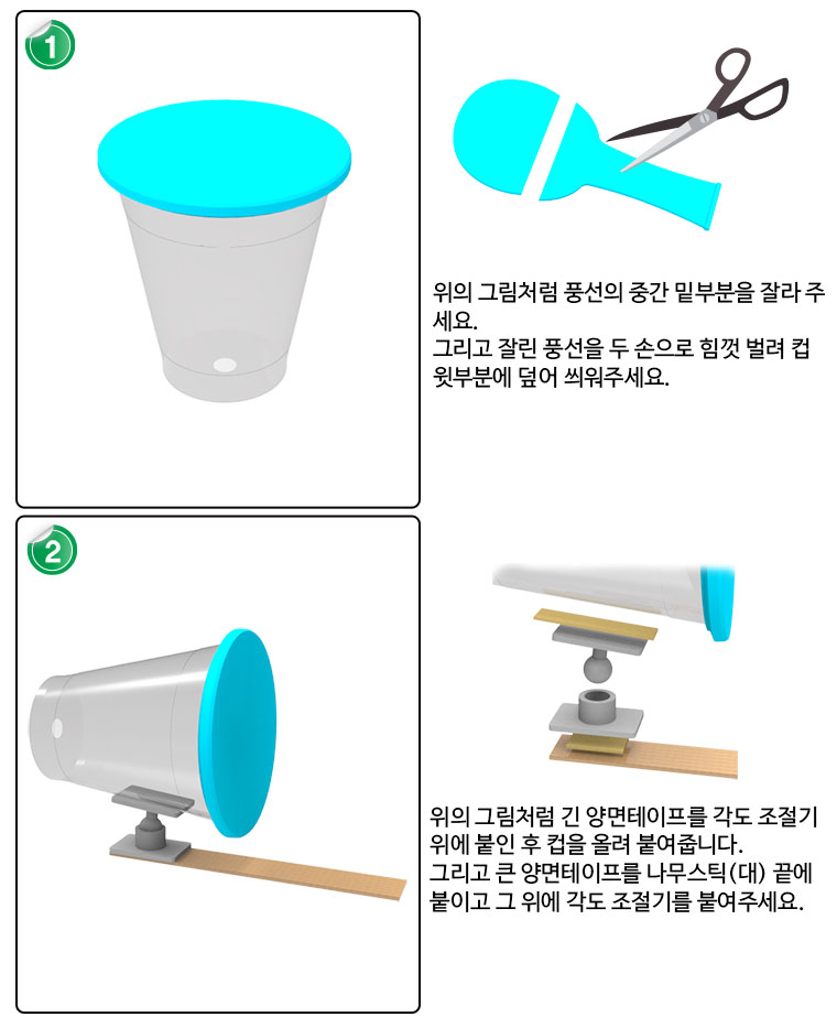 뉴 눈으로 보는 소리의 파동(1인용 5인용)/교구/과학교구/학습교구/만들기놀이/만들기학습/만들기교구/만들