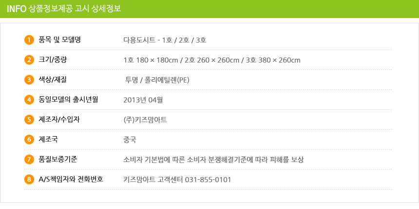 다용도시트 1호10개 세트/미술놀이매트/놀이시트/아이놀이시트/물감놀이/김장시트/캠핑시트/재활용시트/다