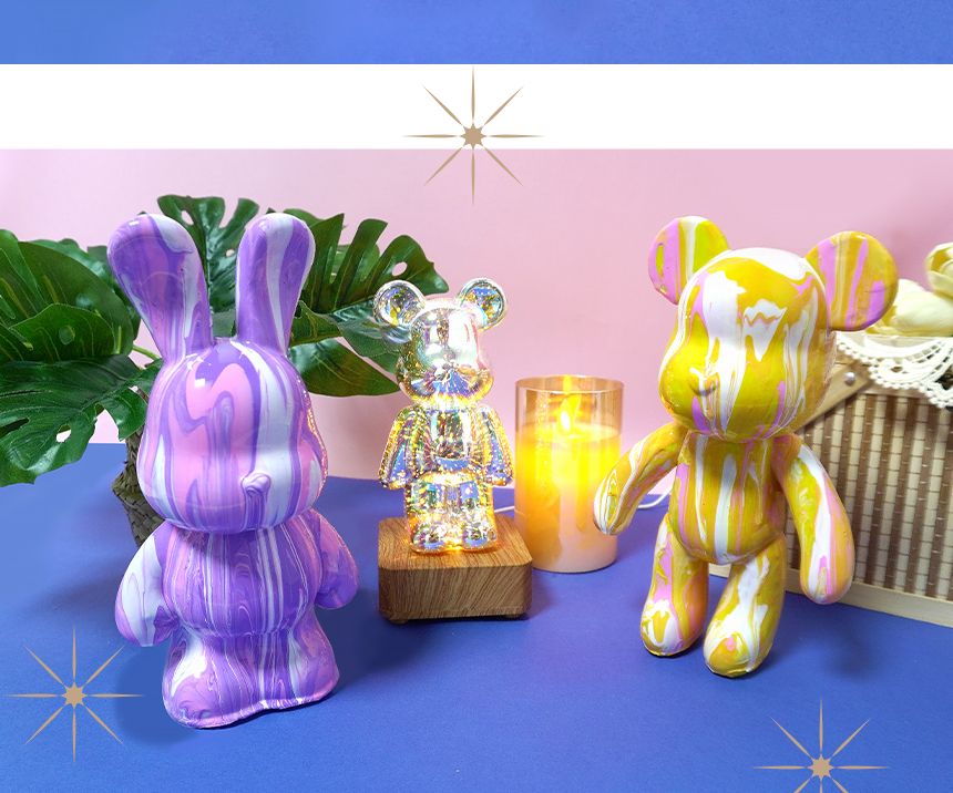 푸어링 아트 버니 래빗/푸어링아트/플루이드아트/페인트아트/아트페인트/푸어링페인트아트/아트재료/공예재