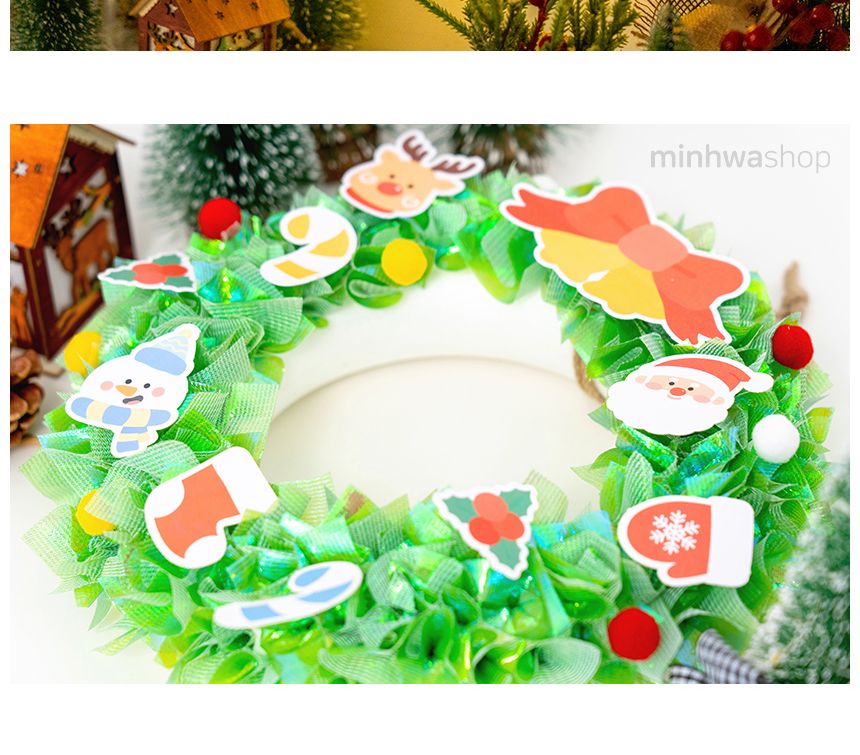 크리스마스 스티로폼 리스 만들기/리스/리스제작/리스만들기/크리스마스리스/크리스마스리스만들기/스티로