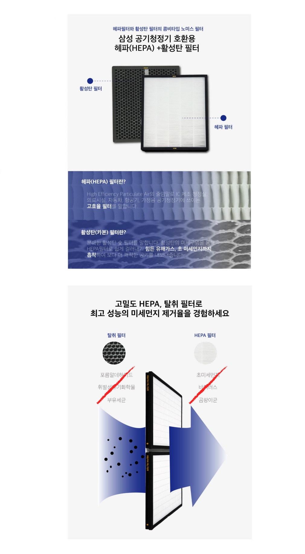 삼성공기청정기필터호환 CFX-D100D AX60N5580WBD/공기청정기필터/공기청정기호환필터/공기청정기일체형필터