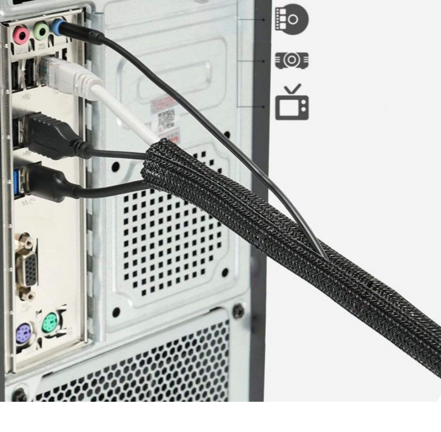 선정리 튜브 3M/케이블튜브/케이블타이/케이블고정/고정타이/전선정리타이/정리타이/케이블묶기/선정리튜브