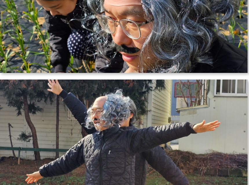 곱슬머리 마빡이 대머리 가발/가발/코믹가발/가발소품/변신용품/코믹소품/변장소품/코믹변장소품/대머리변