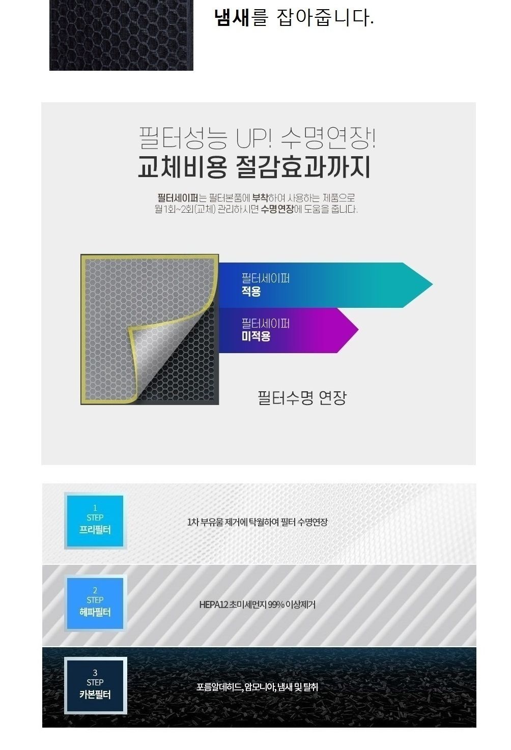 삼성 호환 블루스카이7000 일체형 AX80R7580WDD/공기청정기필터/공기청정기호환필터/공기청정기일체형필터/