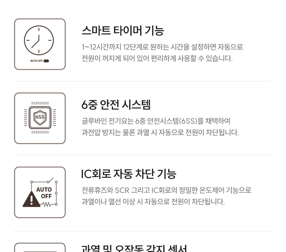 글루바인 G-792 전자파 안심 스마트 물세탁 탄소 매트/탄소매트/카본탄소매트/물세탁탄소매트/전기장판/전