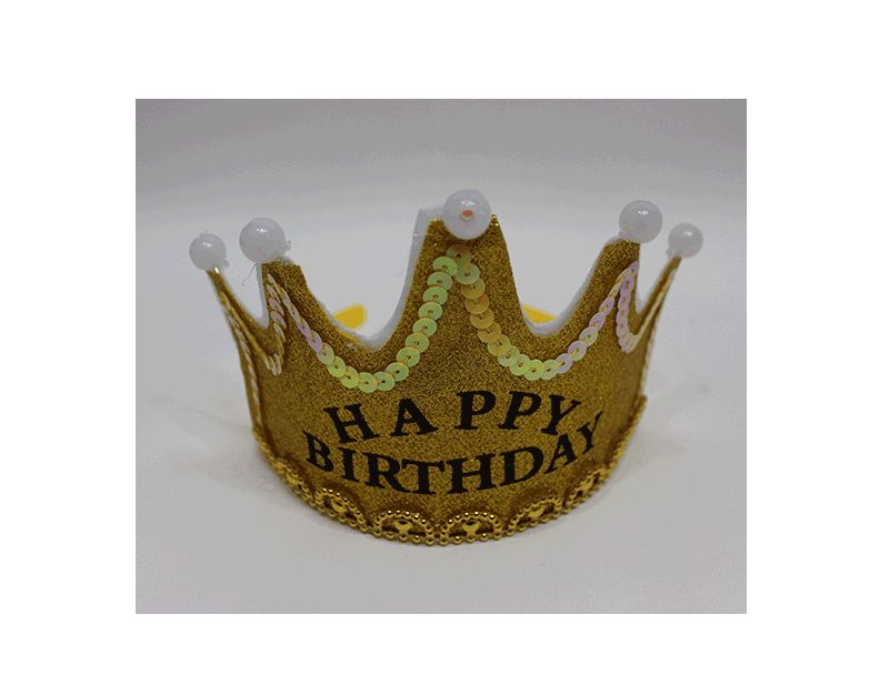 LED 생일 파티 왕관 머리띠 만들기_1인_금색/파티머리띠/생일머리띠/생일파티용품/생일파티소품/생일파티머