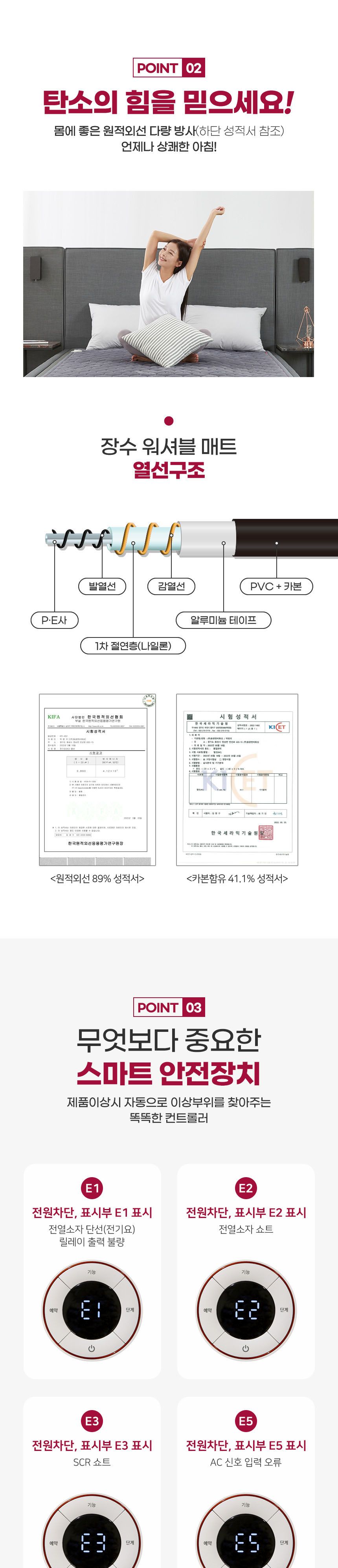 장수돌침대 카본매트 퀸 JSDK-2000Q/따뜻한겨울나기/휴대하기좋은크기/후끈후끈/간편한사용/깔끔한스위치/