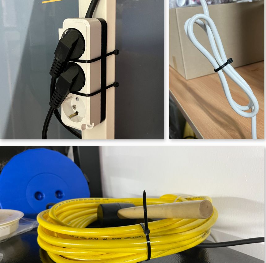 선정리 케이블타이 흑색 300mm 100P/케이블타이/전선타이/선타이/케이블정리/선정리/전선정리/고정타이/케