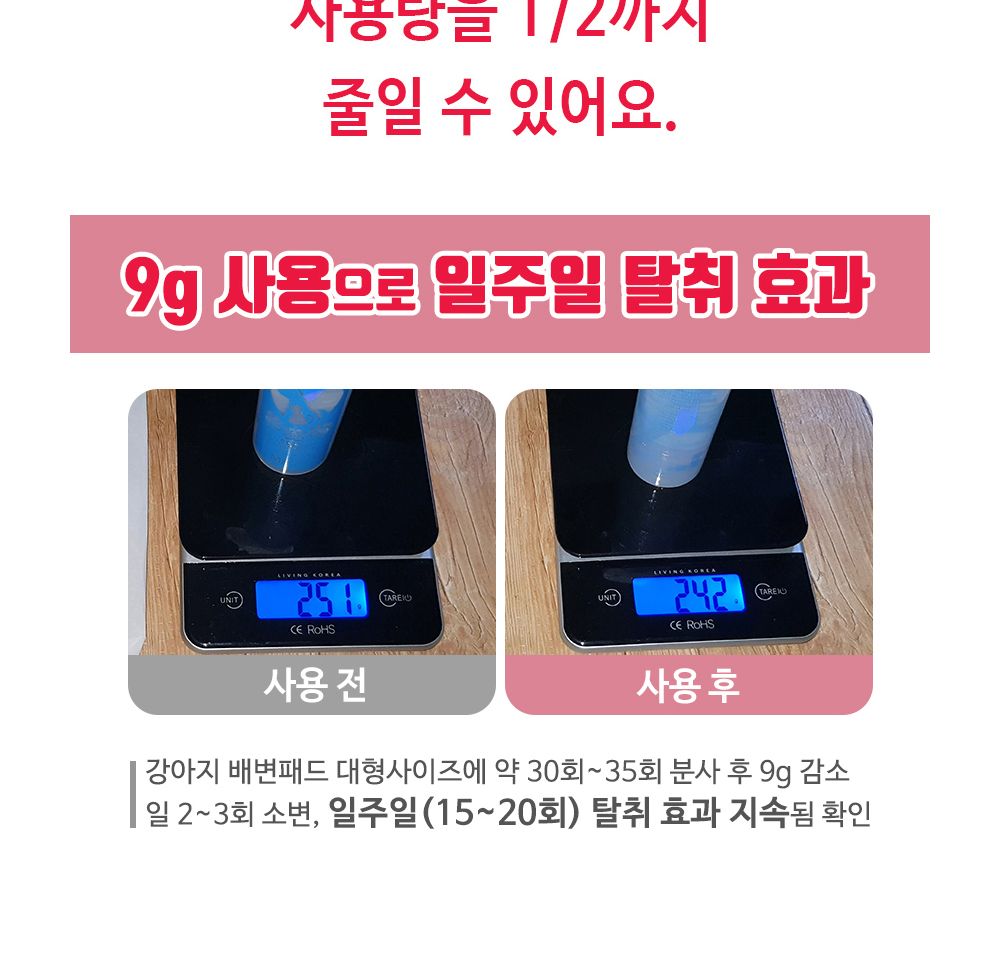 (MC LAB) 반려동물 배변용 탈취제 (쉬야킁킁제로)/배변탈취제/냄새제거제/반려견탈취제/강아지탈취제/강아