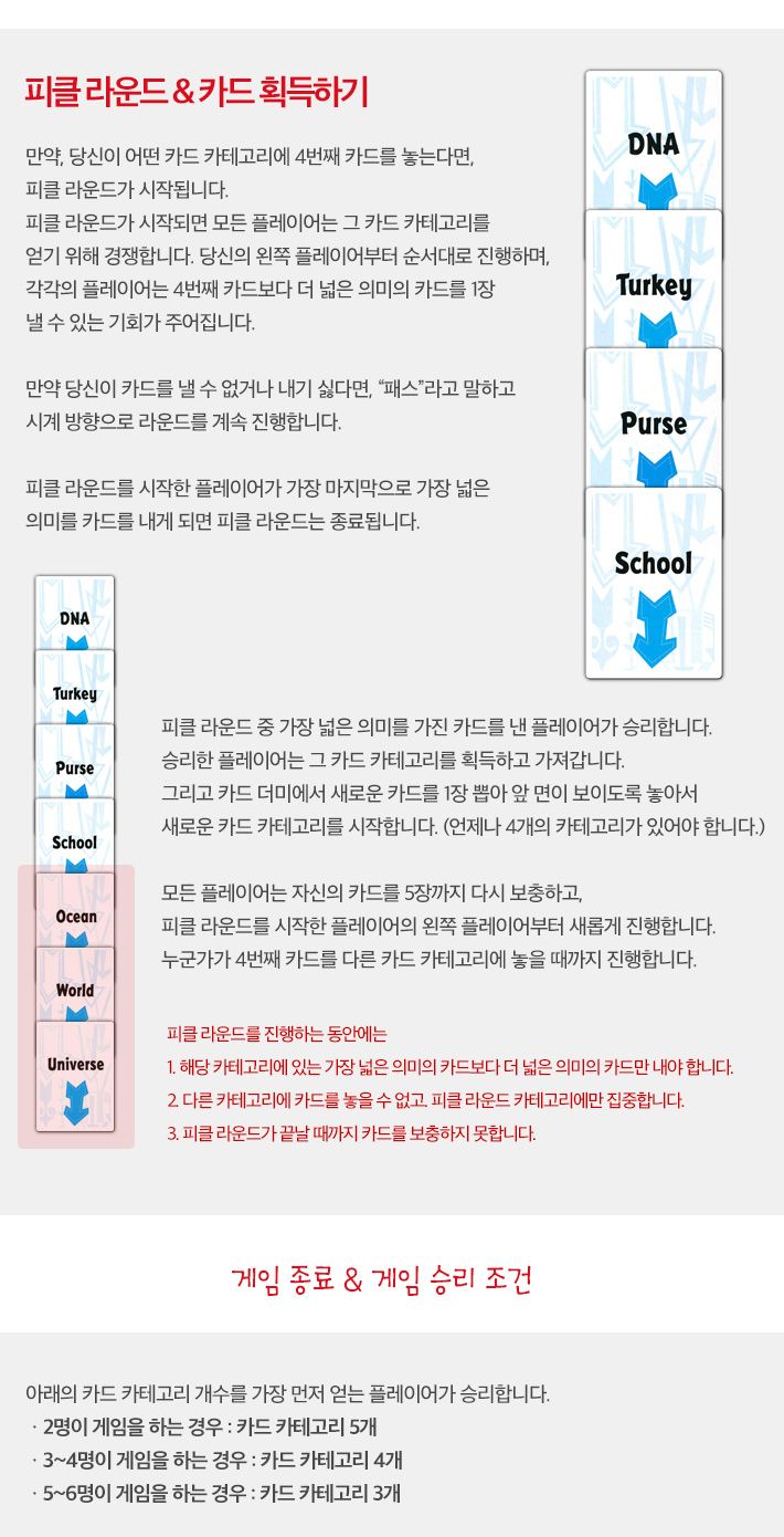 카드보드게임/가족게임/재미있는게임/보드게임/휴대용게임/이너피클게임/카드게임/여행게임/테이블게임/가