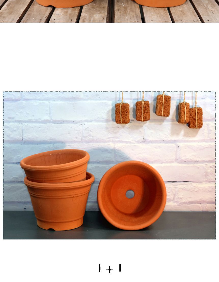 이랑 국내산토분 대(1+1) - 화분 통기투습 굿/튼튼한화분/도자기화분/심플한화분/집들이화분/도자기공방/귀