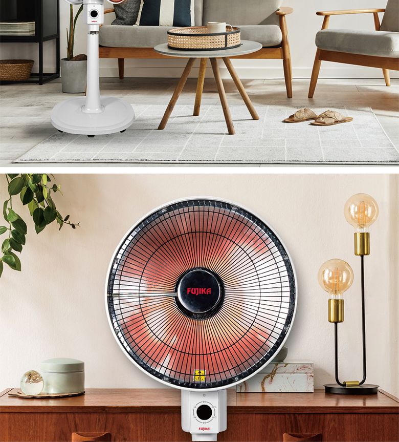 후지카 양면 스탠드 선풍기형 하이라이터 전기히터/전기히터난로/겨울난방용품/사무실난방기/업소용난방기/