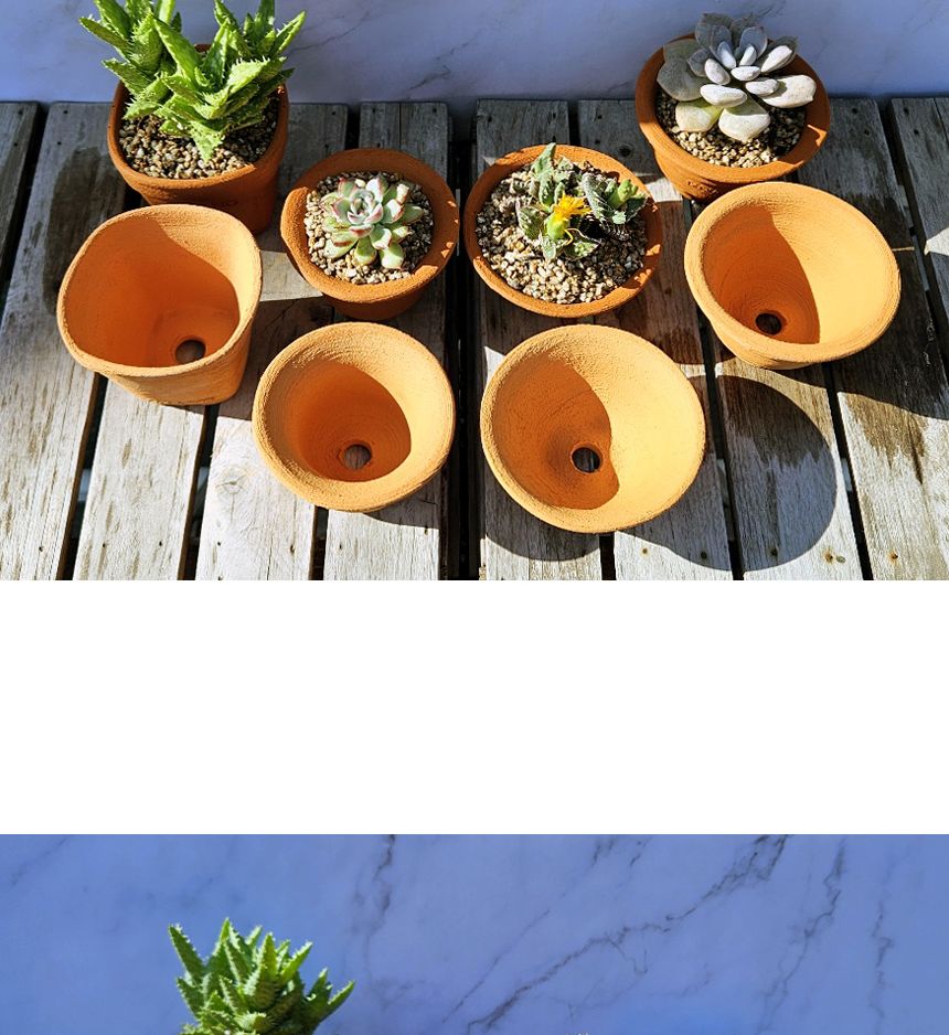 이랑 국내산 수제 토분 M13 다육 수공예 화분 통기/국내토분/미니토분/예쁜토분/다육이화분/원예용품/정원
