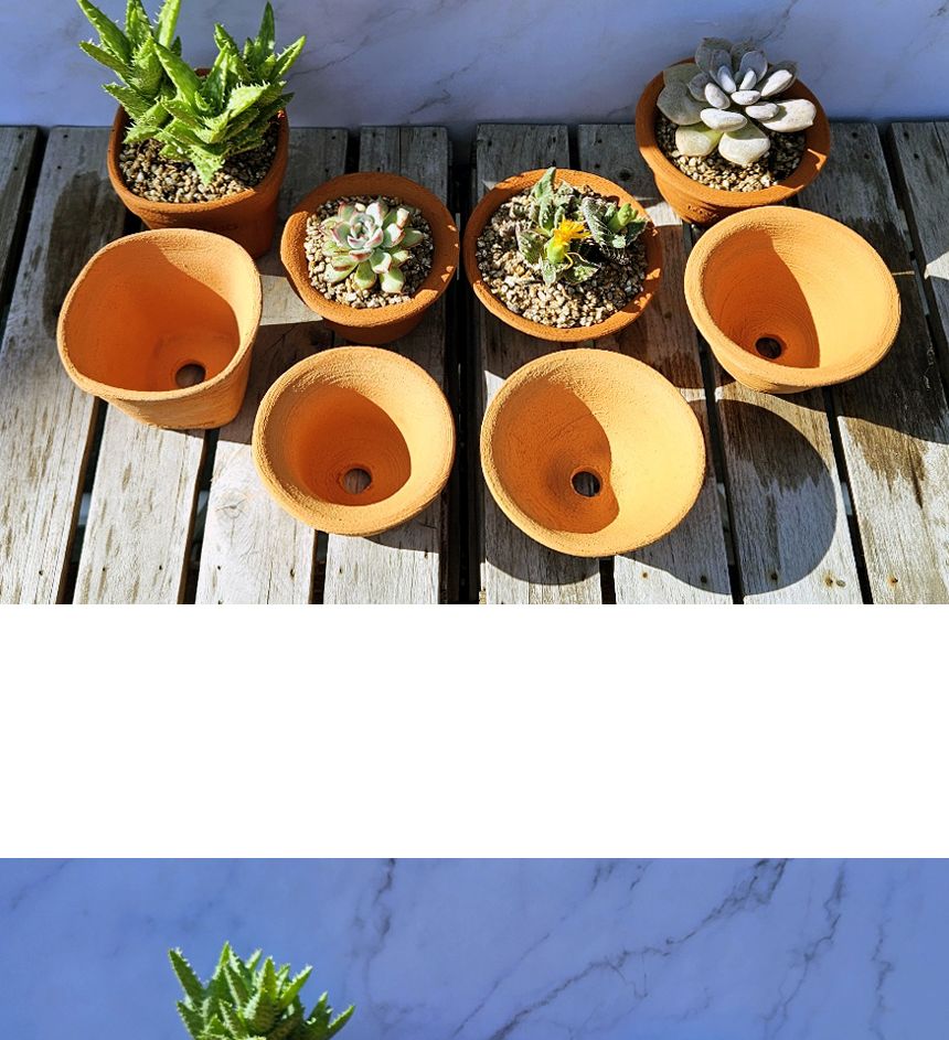 이랑 국내산 수제 토분 M12 다육 수공예 화분 통기/옥상텃밭화분/다육분화분/토기형화분/미니화분/선인장화
