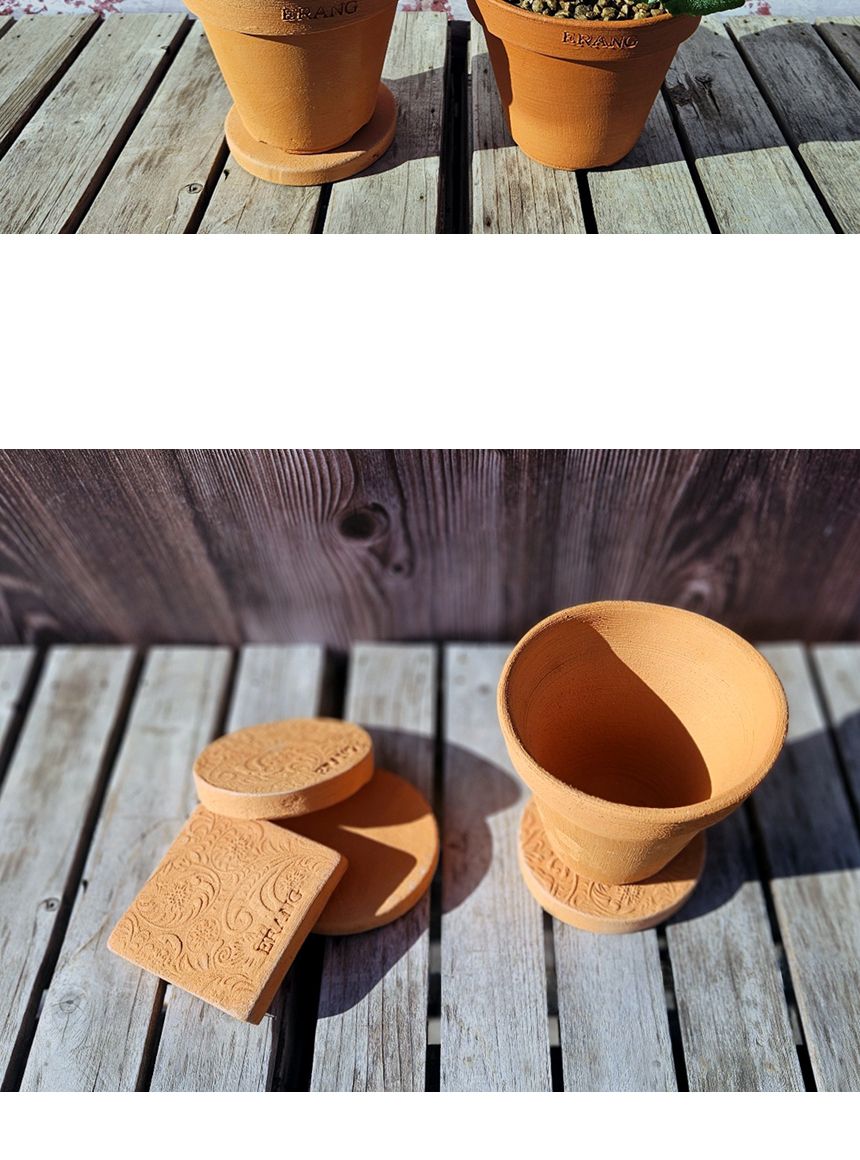 이랑 국내산 수제 B12토분과 토분받침세트 - 환경친화/화분/토분/빈티지화분/빈티지토분/식물화분/꽃화분/