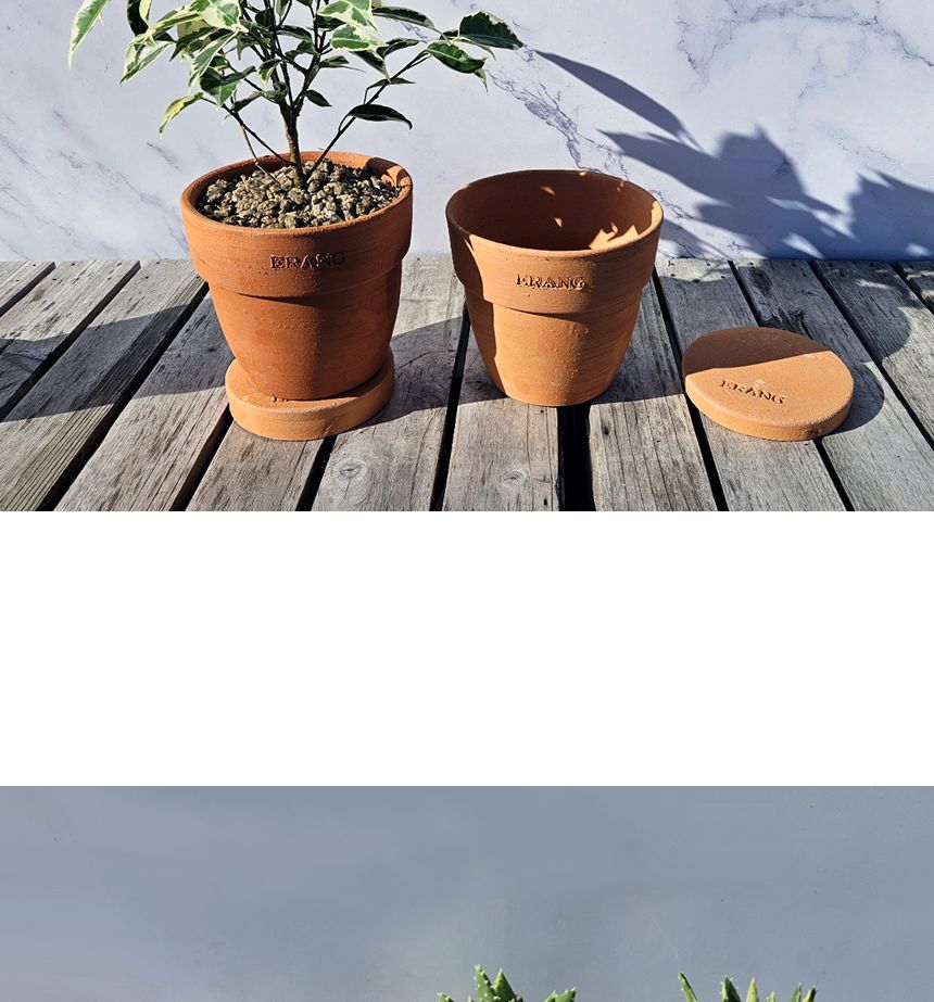 이랑 국내산 수제 B11토분과 토분받침세트 - 환경친화/화분/토분/빈티지화분/빈티지토분/식물화분/꽃화분/