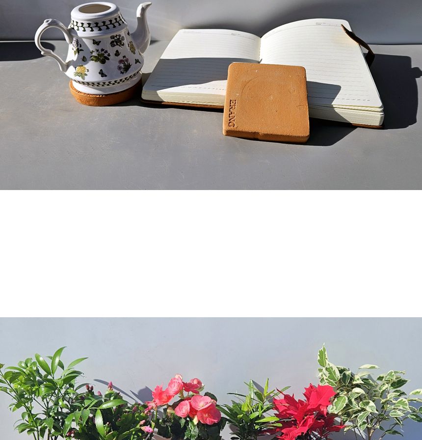 이랑 국내산 수제 B13토분과 토분받침세트 - 환경친화/화분/토분/빈티지화분/빈티지토분/식물화분/꽃화분/