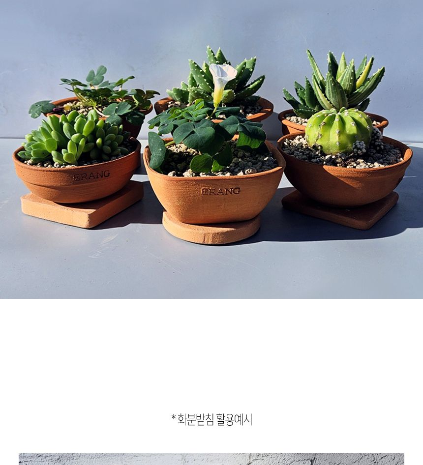 이랑 국내산 수제 B14토분과 토분받침세트 - 수공예/화분/토분/빈티지화분/빈티지토분/식물화분/꽃화분/모