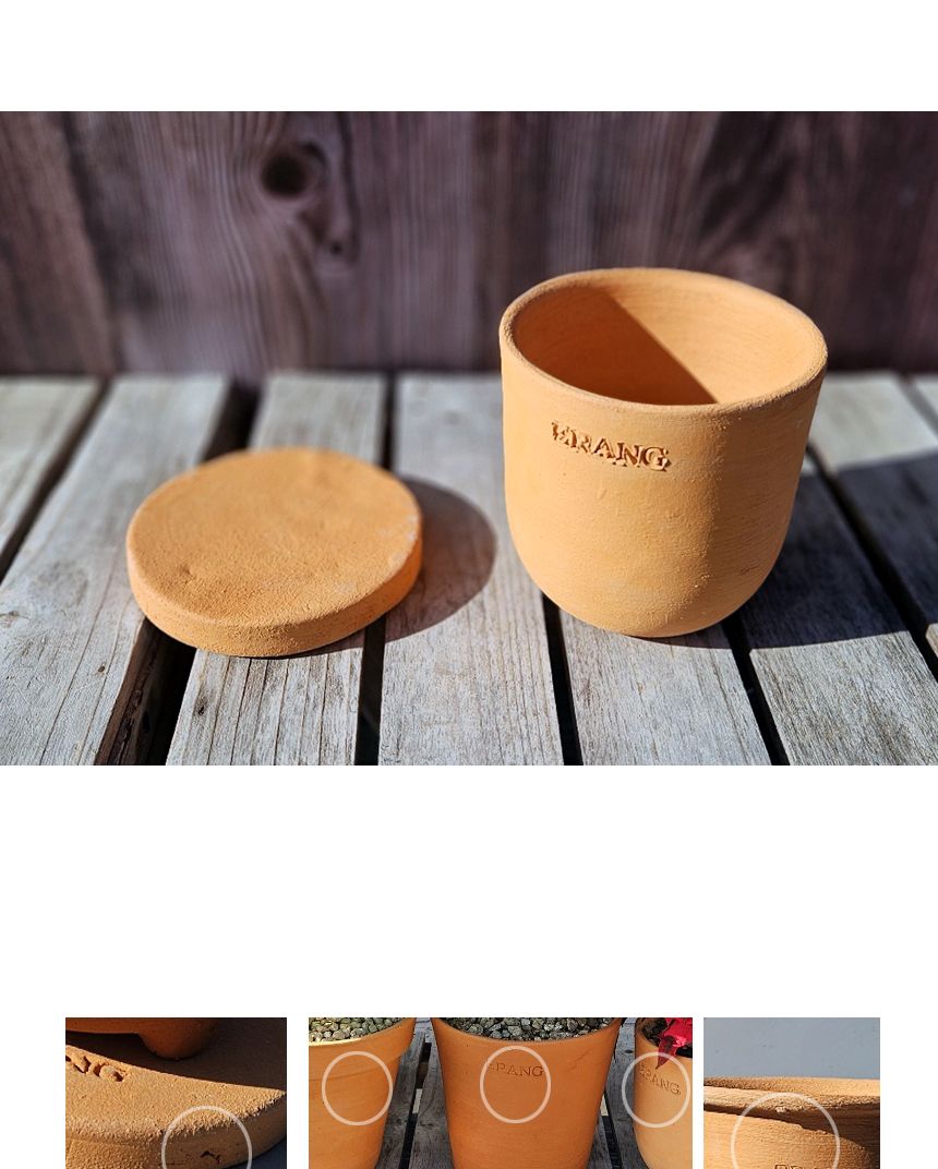 이랑 국내산 수제 B15토분과 토분받침세트 - 수공예/화분/토분/빈티지화분/빈티지토분/식물화분/꽃화분/모