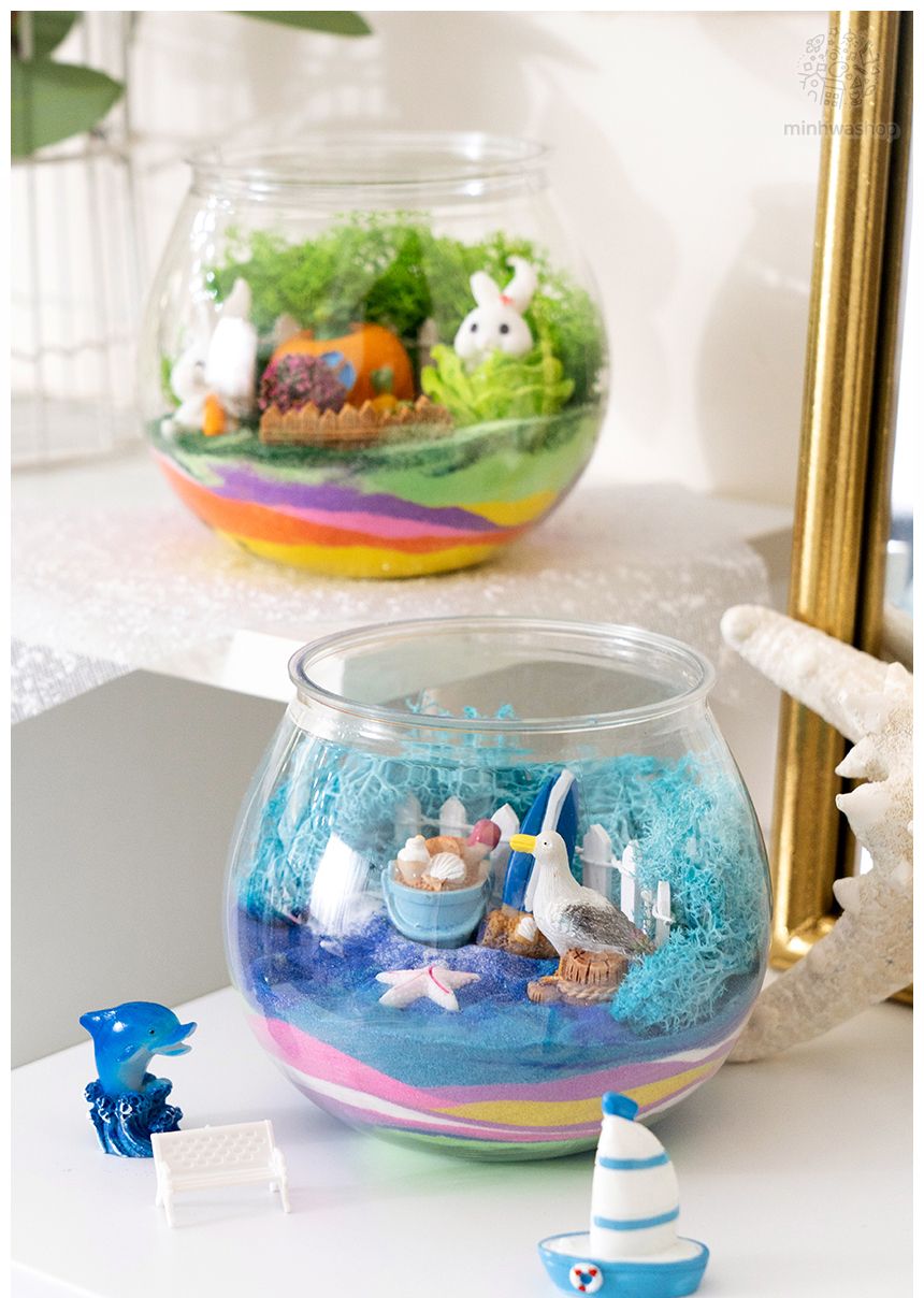 색모래 테라리움 만들기 키트/테라리움만들기/테라리움만들기키트/색모래테라리움/어린이미술놀이/어린이미