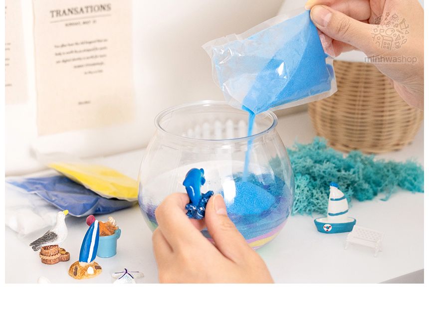 색모래 테라리움 만들기 키트/테라리움만들기/테라리움만들기키트/색모래테라리움/어린이미술놀이/어린이미