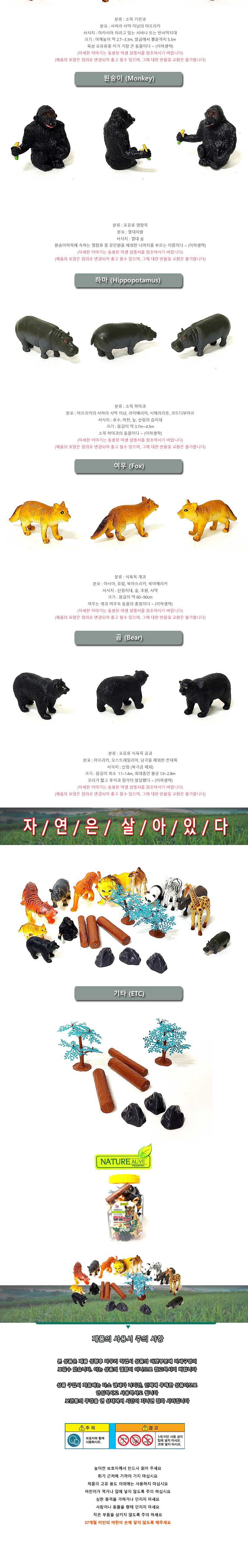WING CROWN IND LTD 야생탐험(대) 자연은살아있다/학습용모형/교육용모형/동물모형/야생동물모형/학습완구/