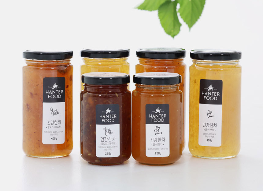 국내산 수제 꿀생강차 꿀도라지대추차 세트. 250gx2ea/도라지대추차/도라지대추음료/도라지대추차음료/꿀생