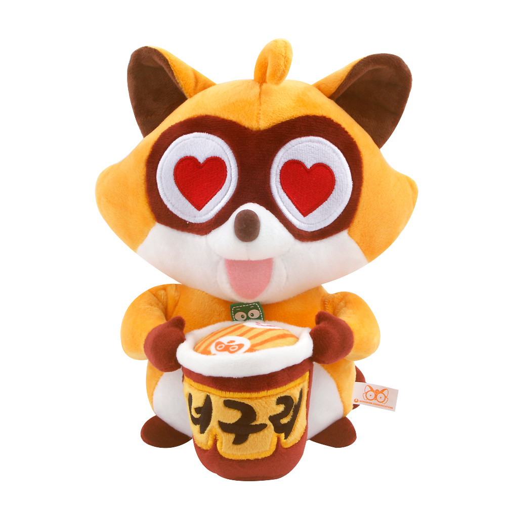 너구리 빌리지 인형 - 너구리와 컵라면/너구리인형/너구리봉제인형/봉제인형/인형/디자인인형/캐릭터봉제인