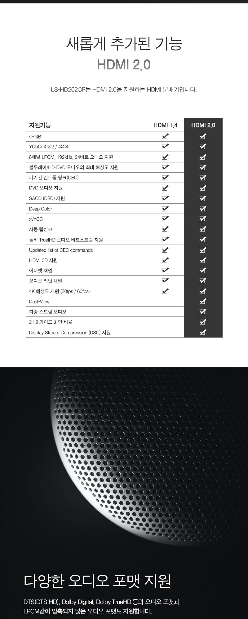 HDMI2.0 모니터 분배기 케이블 타입. 4k 60hz (30414)/모니터분배기/영상분배기/주변기기/컴퓨터주변용품/