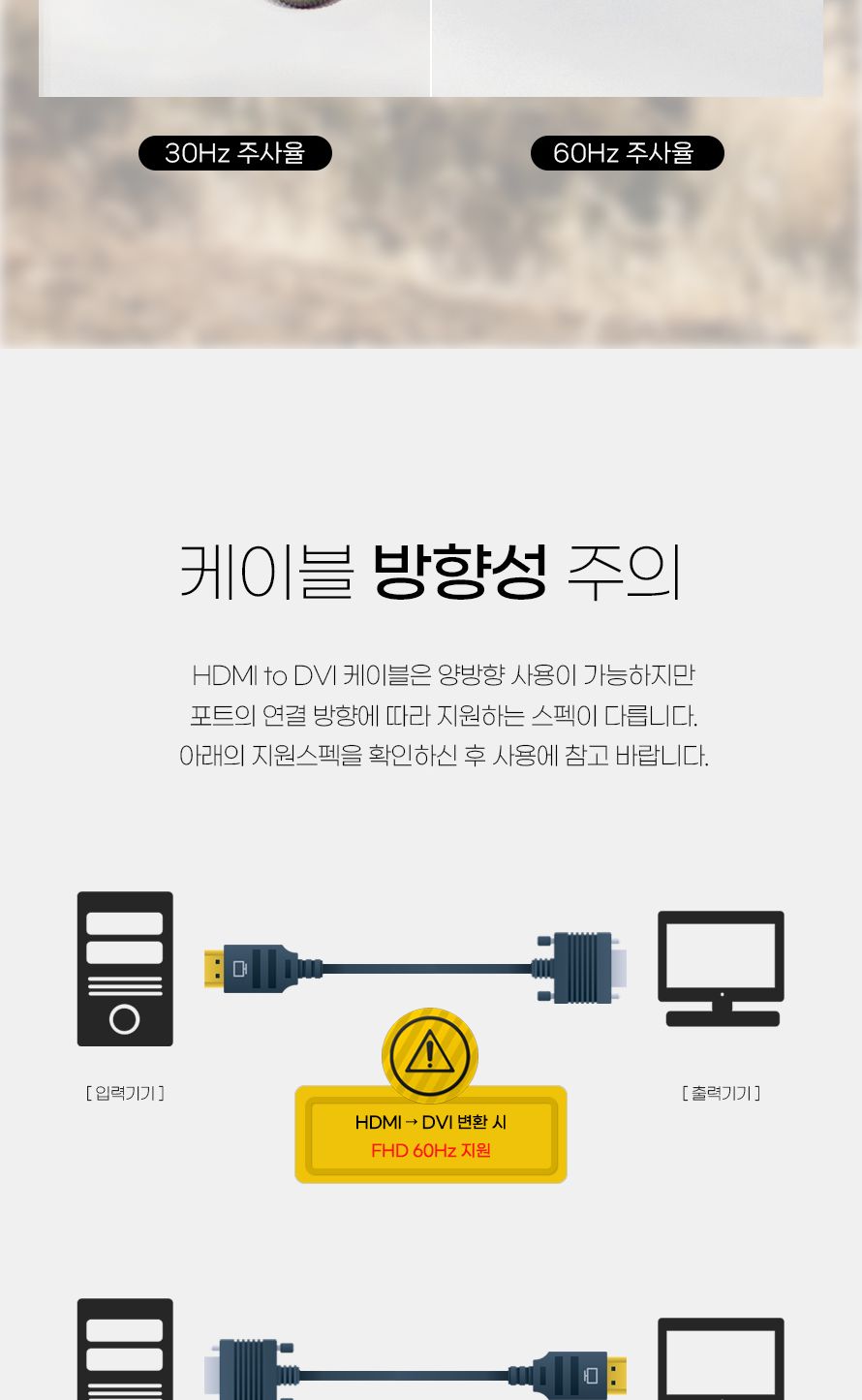 인네트 IN-4KHD100 HDMI 2.0 to DVI 듀얼링크 케이블 10m INC313/케이블/모니터케이블/컴퓨터모니터케이블/